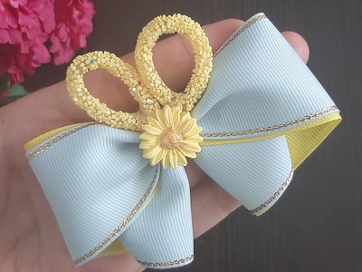 Special Ribbon Bow you never seen anywhere |How to make Boutique Hair Bow #DIY #Handmade