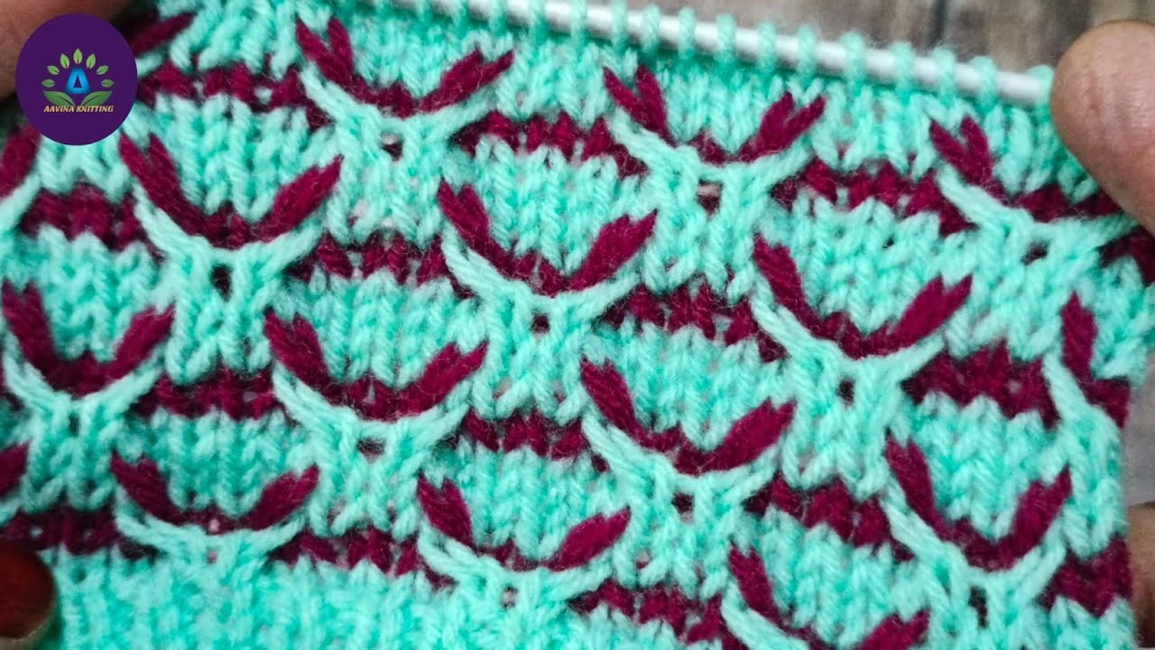 Two colour pattern | knitting design #691 | khubsurat Bunai design
