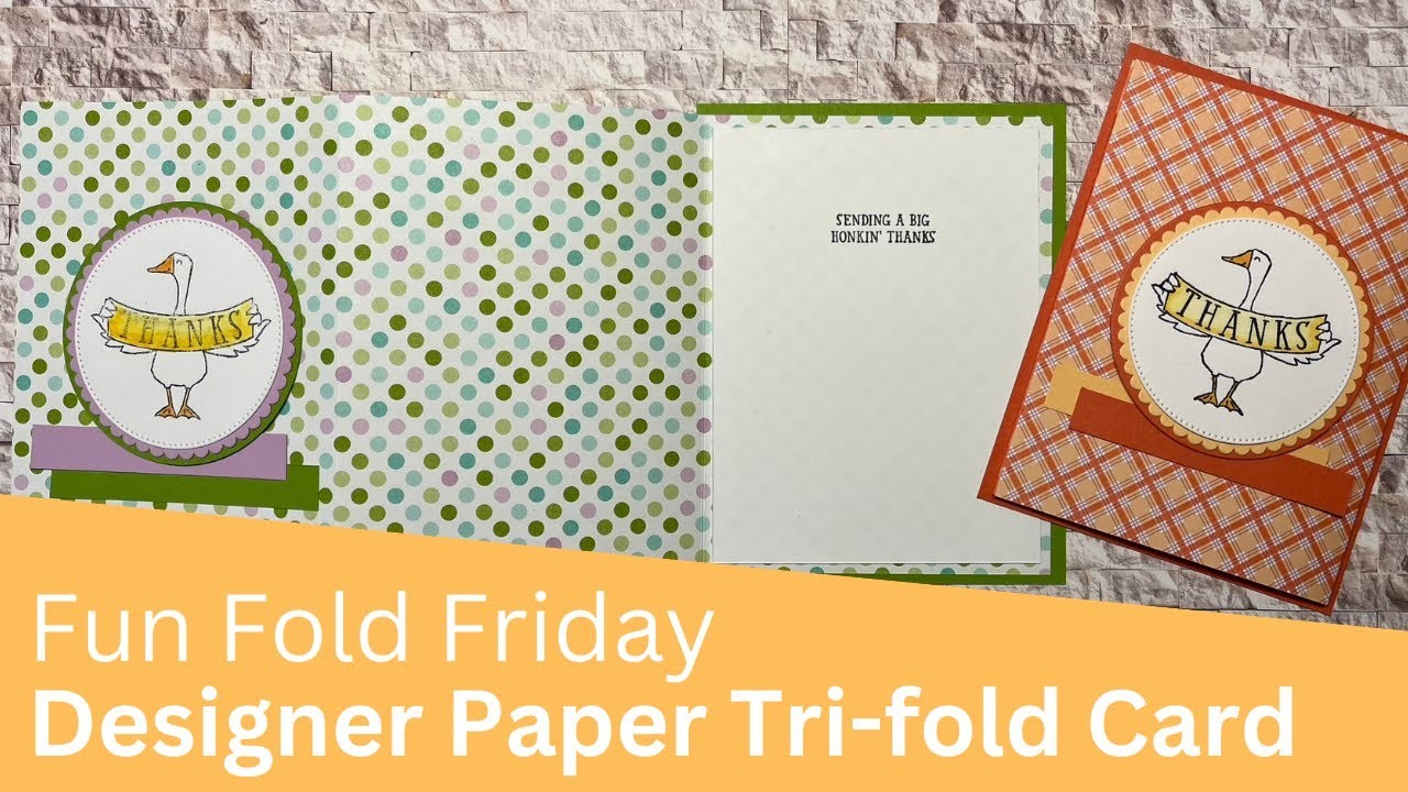 Using Up Your 12" x 12" paper with these Fun Fold Cards