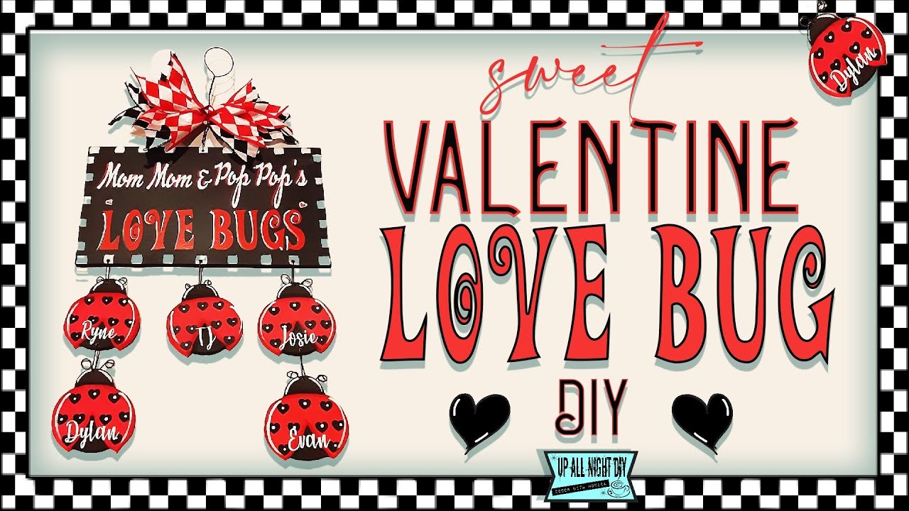 Valentine Love Bugs DIY. Love is in the Air Collab
