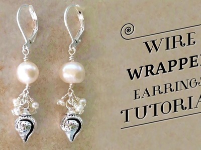 Wire Earrings Tutorial | Beaded Earrings DIY | Wire Wrapping Stones | DIY Wire Jewelry With Beads