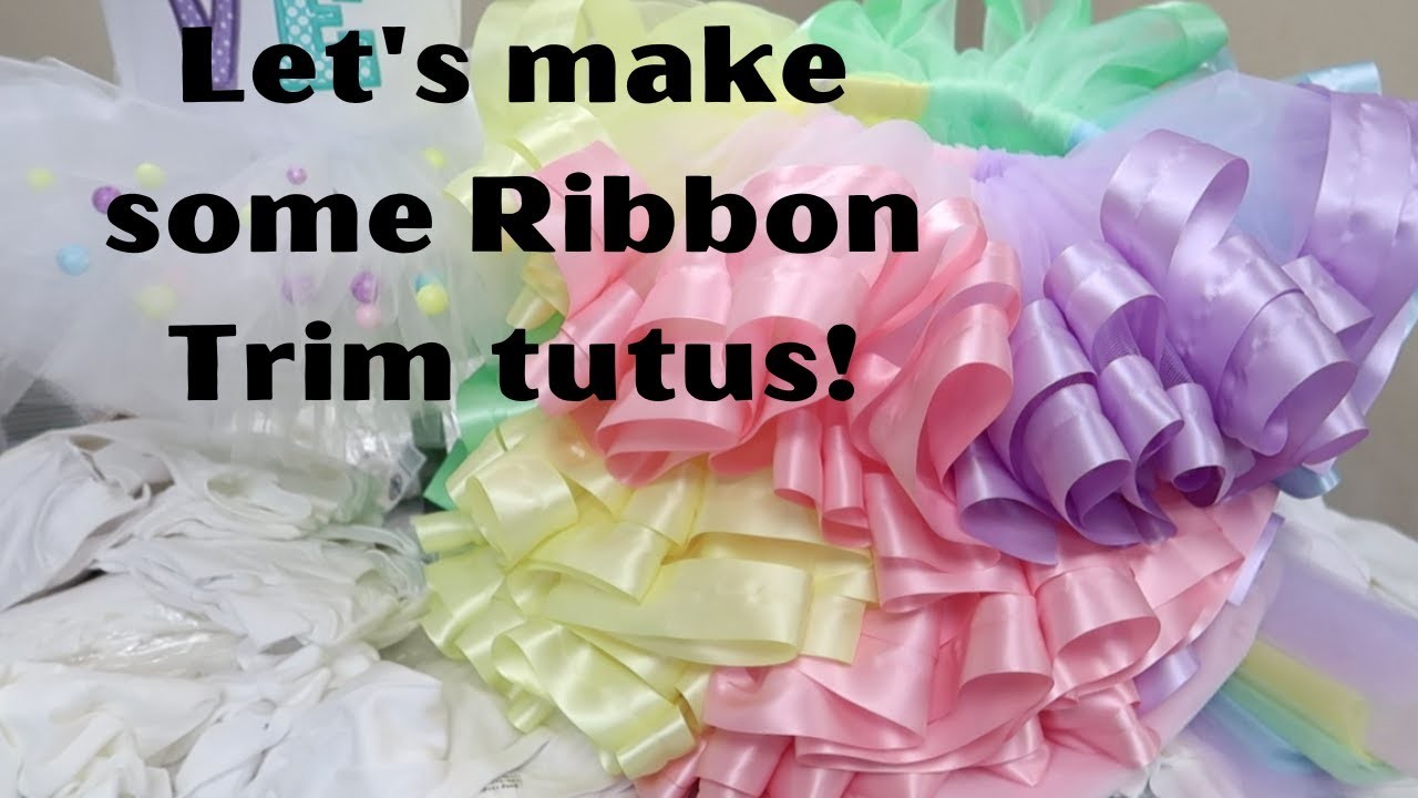 Work with me on Making Ribbon Trim tutus! Etsy Embroidery business- work motivation!