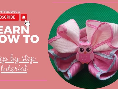 Adorable ribbons hair bow ????????????How to make ribbons hair bow