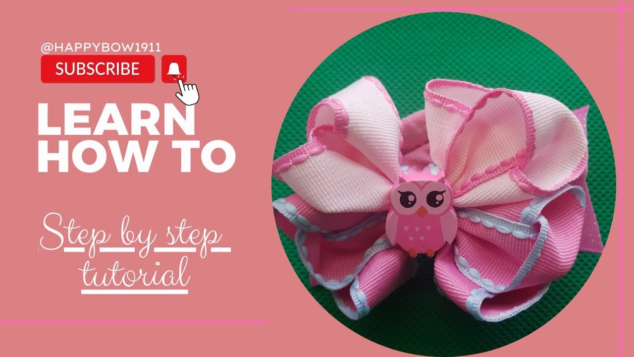 Adorable ribbons hair bow ????????????How to make ribbons hair bow