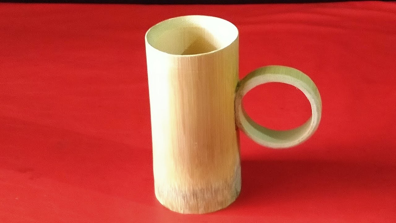 Bamboo Coffee Mug | CRAFT TRAINING @ | Bamboo Craft DIY | Asharikandi |