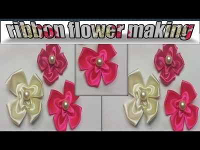 Beautiful???? DIY Ribbon Flowers???? || Easy ribbon flower making with @RNStitchandCraft