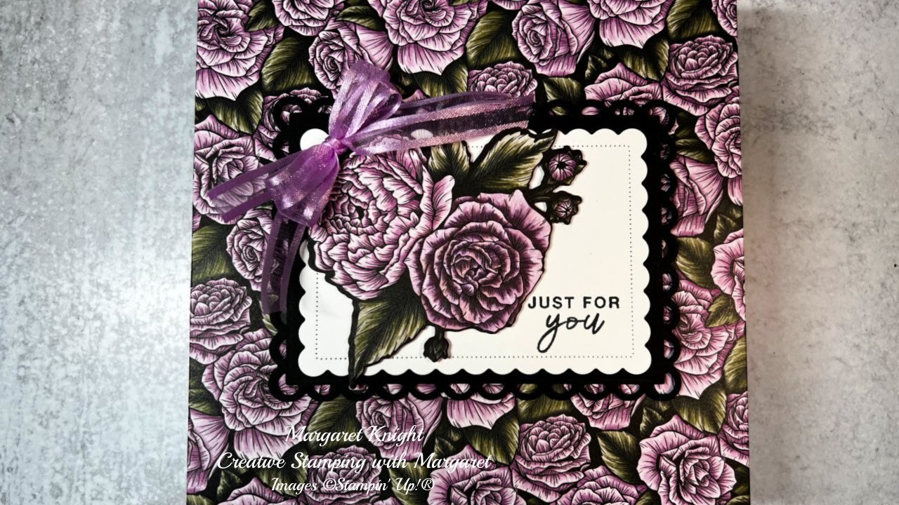 Box Making with Favored Flowers Designer Series Paper @CreativeStampingwithMargaret