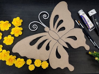 Butterfly wall hanging craft | Paper craft for home decor | Paper flower wall decor | Diy Room decor