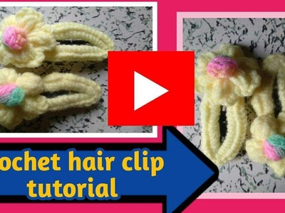 CROCHET HAIR CLIP TUTORIAL | ANOTHER DESIGN  | Merly Crochet Handmade v Mix