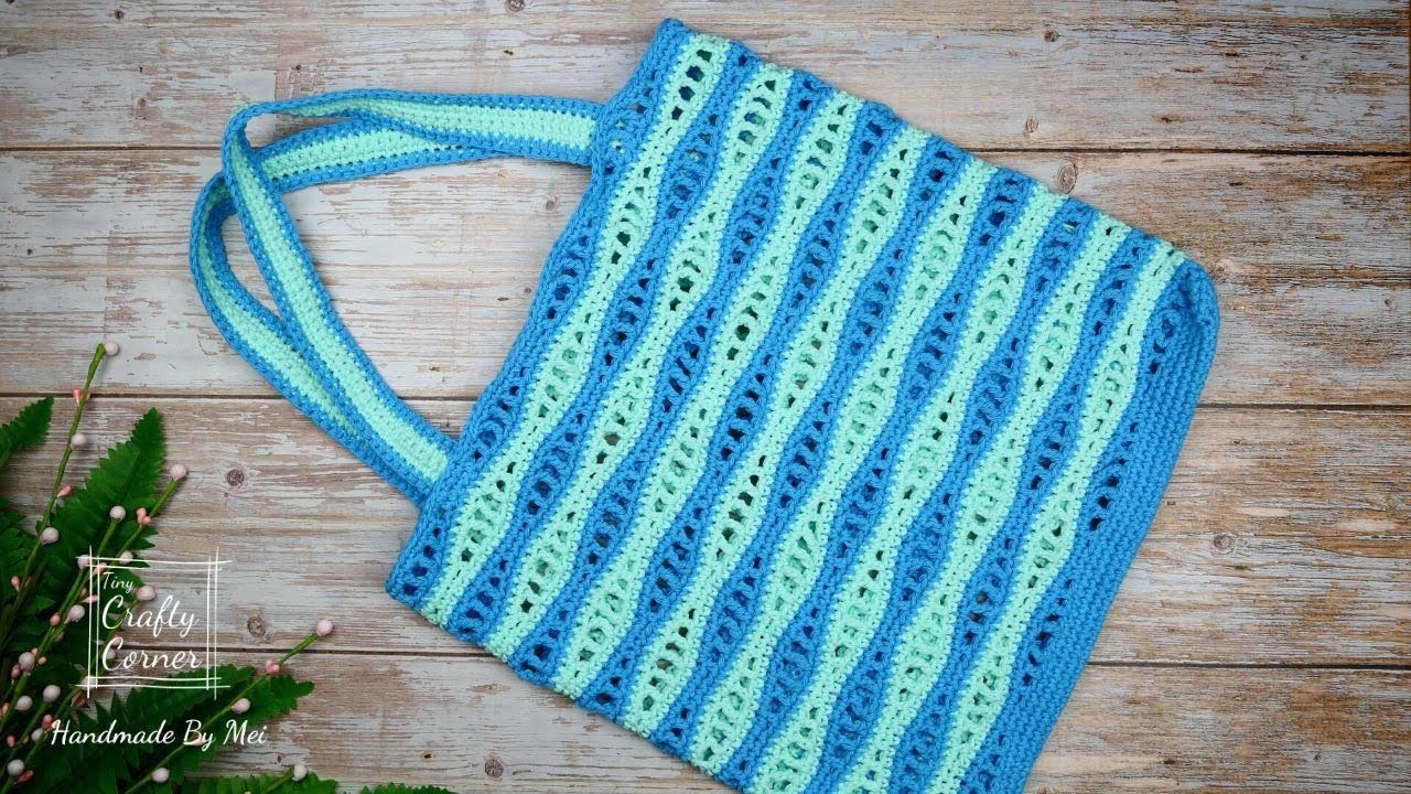 Crochet Weave Stitch Tote Bag Tutorial