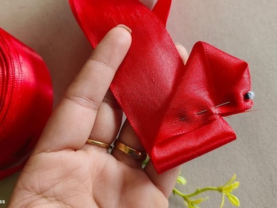 DIY Amazing Ribbon Art Quick And easy 5 minutes Craft