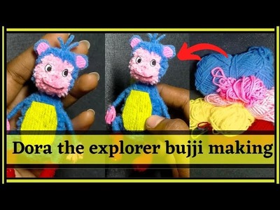 DIY dora the explorer bujji making| Bhava's hand touch craftsss|#cute #crafts #dorabujji #bujji