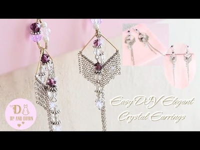 DIY | Elegant Crystal Earrings | Easy to Make | Luxury | Business Idea