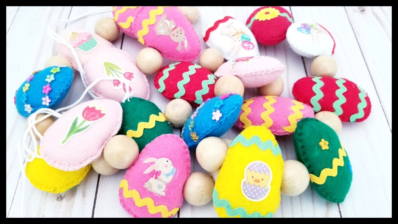 DIY Felt Easter Egg Garland | Easter Crafts | Nanda's Crafts