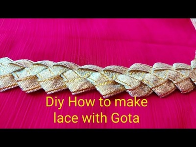 Diy How to make lace with Gota.