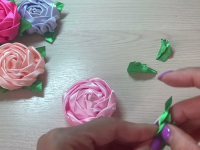 DIY : how to make Satin Lace clip so easy and classy #diy #handmade #russia