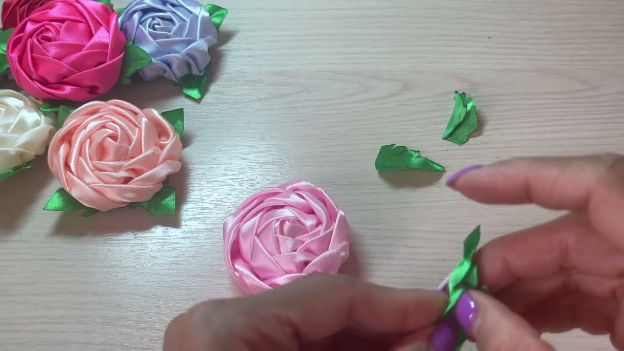 DIY : how to make Satin Lace clip so easy and classy #diy #handmade #russia