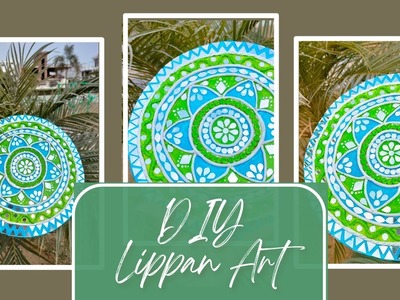 DIY Lippan Art ???? | Clay mirror art | Diy wall hanging