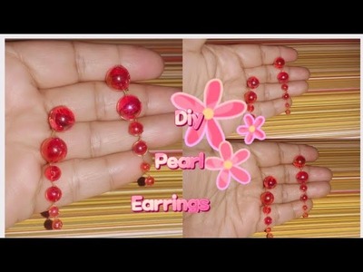 DIY Pearl Earrings. earrings tutorial#diy #diyearrings #diyprojects