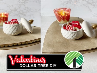 Dollar Tree DIY: Valentine heart stand