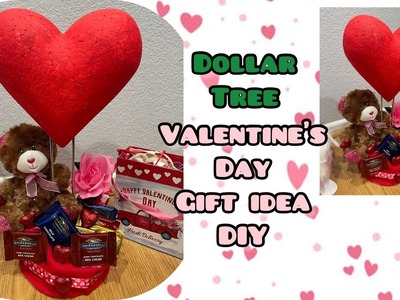 Dollar Tree Teddy Bear Valentine’s gift idea DIY Valentines Day decor | centerpiece ideas