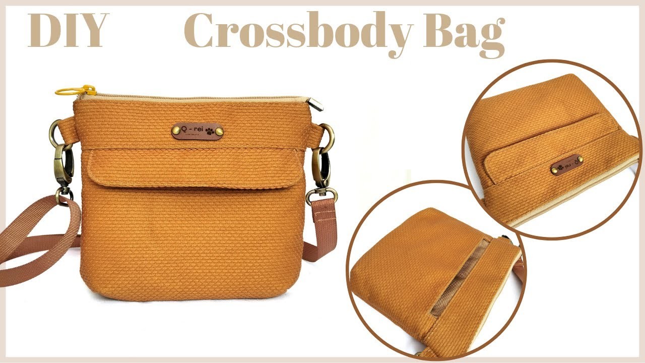 Easy Crossbody Bag Tutorial | How To Sew Easy Crossbody Bag For Beginners