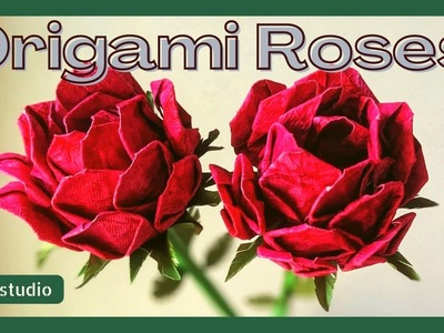 Easy Origami Rose | Paper Craft Ideas for Valentine's Day | How to make Origami Flower | DIY