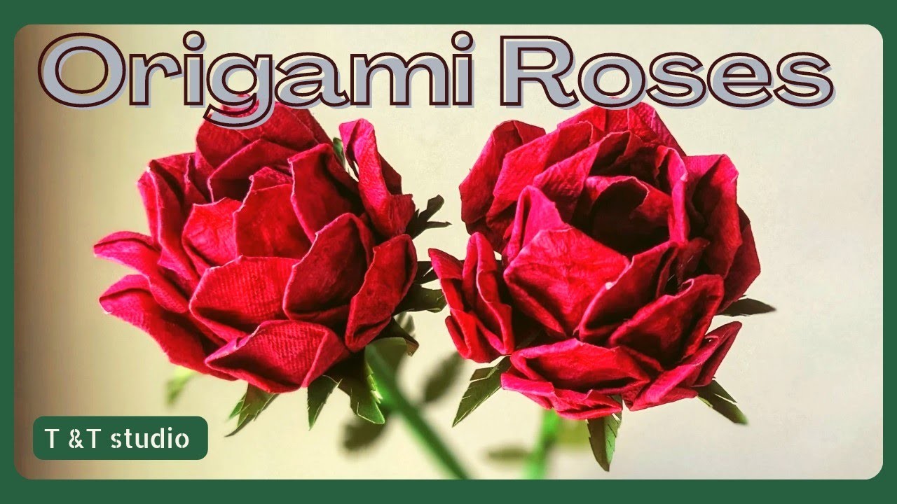 Easy Origami Rose | Paper Craft Ideas for Valentine's Day | How to make Origami Flower | DIY