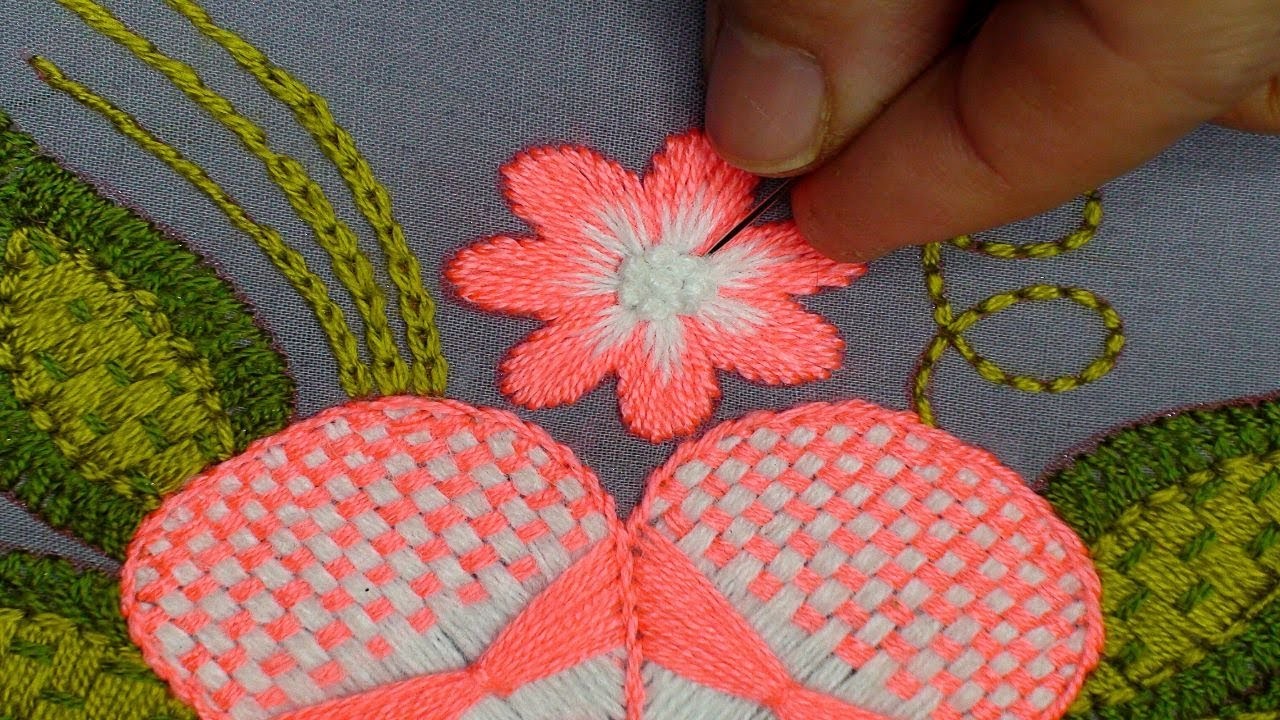 Hand Embroidery Flowers Create a Stunning Design in just a few easy steps