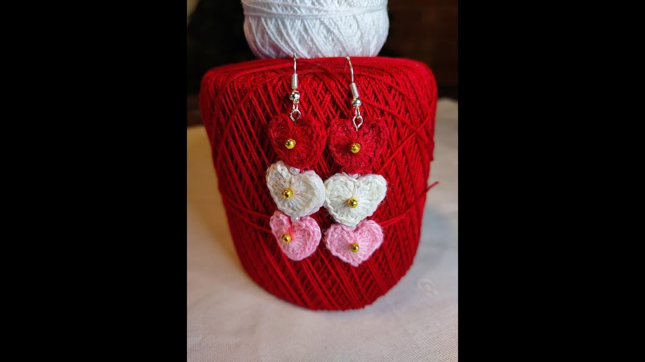 Heart Crochet Earrings 2