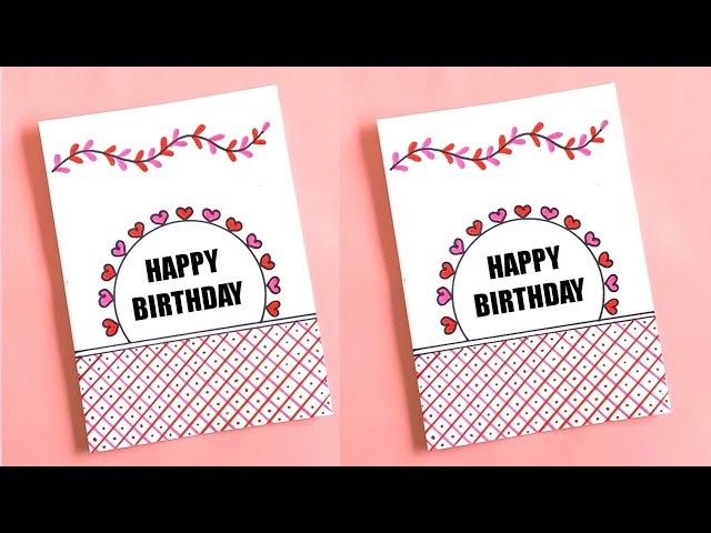 How to make a birthday card | Birthday card | Greeting card | Simple greeting card | Birthday card