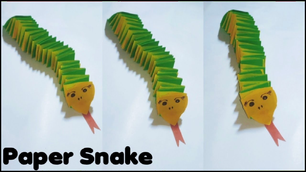 How to make a Paper Snake|Easy Paper Craft|Paper Snake|Origami Snake|Paper Art|Paper Craft|Snake