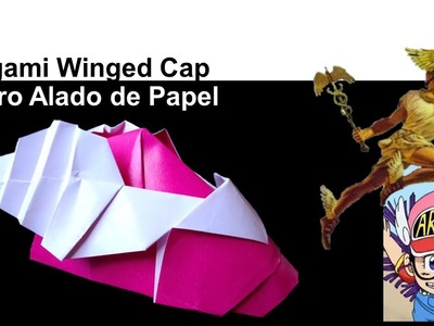 How to Make an Origami Winged Cap or Hat ???? - Cómo Hacer un Gorro con Alas de Papel