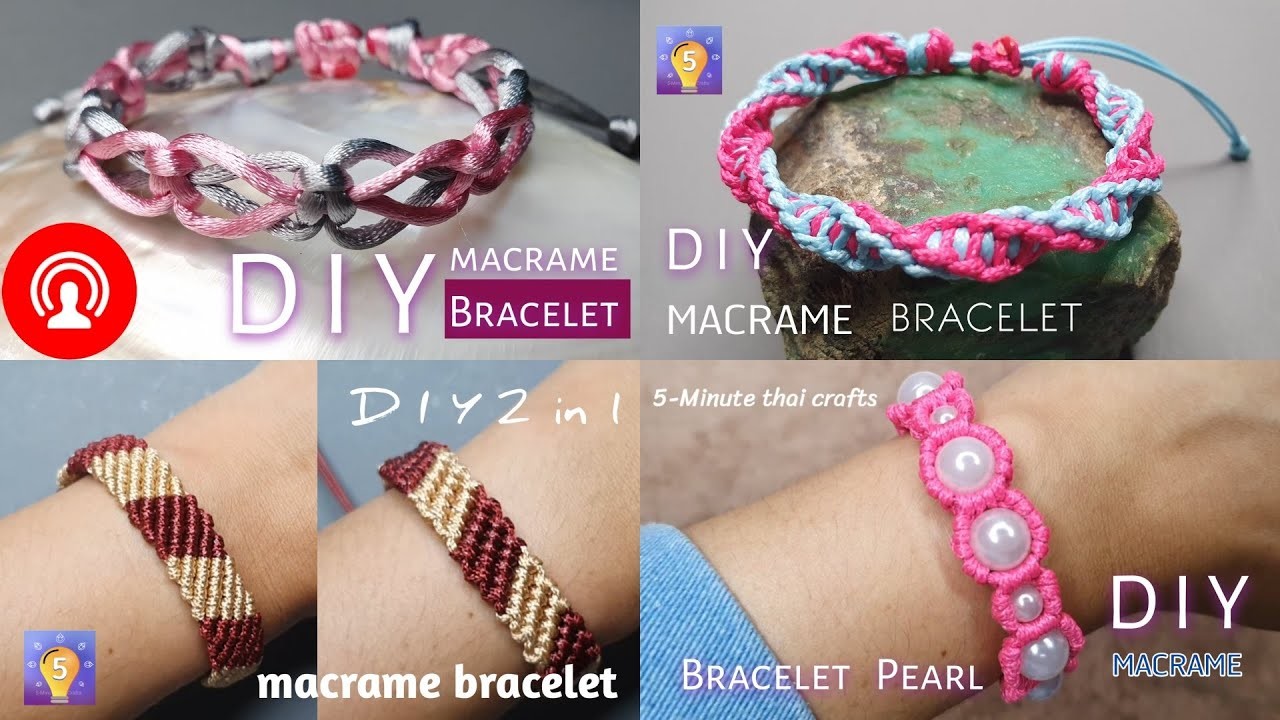 How to make  bracelet l 5 minute thai crafts