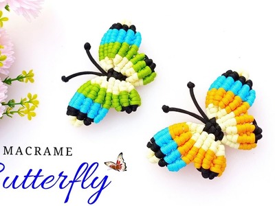 Macrame Handmade Butterfly | DIY Mini Macrame Butterfly Wall Hanging Home Decor