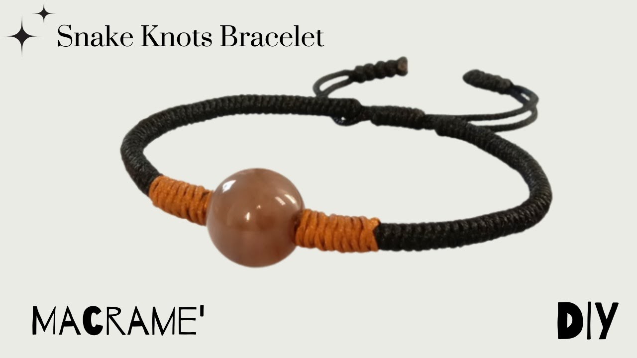 Macrame Snake Knots Bracelet