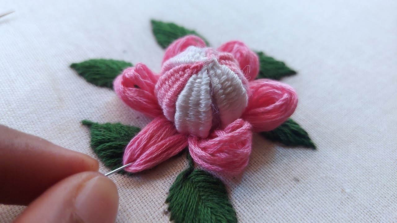 New beautiful flower design|hand embroidery|embroidery