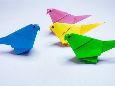 Origami Bird | Very easy ! how to make paper bird #diy #origami #craft #birds #paperbird  #howto