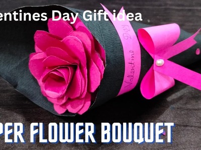 Paper flower bouquet.Valentines day gift idea.B'day gift idea #diy #trendingvideo@MeWithMomsVision