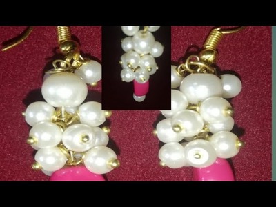 Pearl earring#Trending fashion|how to make pearl jewellery #youtube