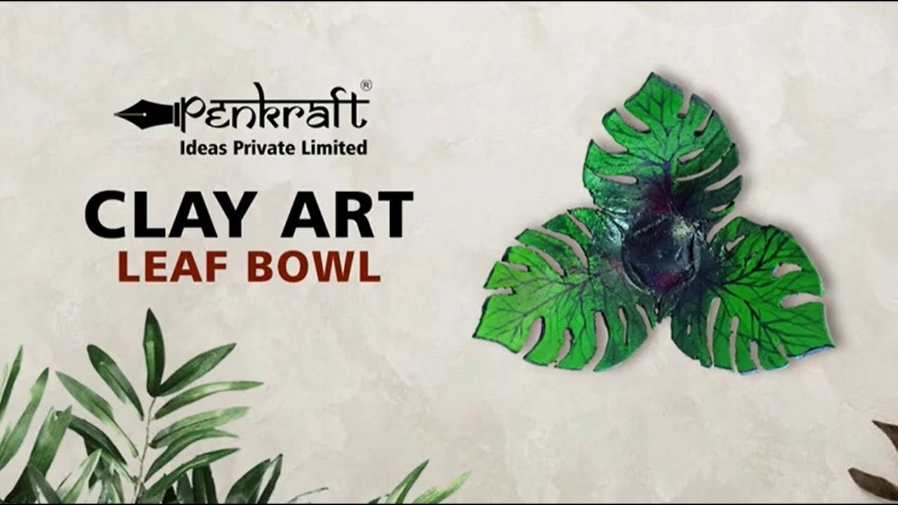 PENKRAFT CLAY ART LEAF BOWL DIY KIT | FREE VIDEO TUTORIAL