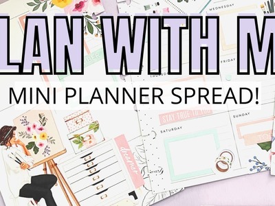 PLAN WITH ME | CUSTOM SPREAD FOR DAWN | MINI HAPPY PLANNER