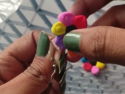 Polymer clay earrings tutorial part-3 @atrangichhaya #clay #earrings #tutorial #viral #video #art