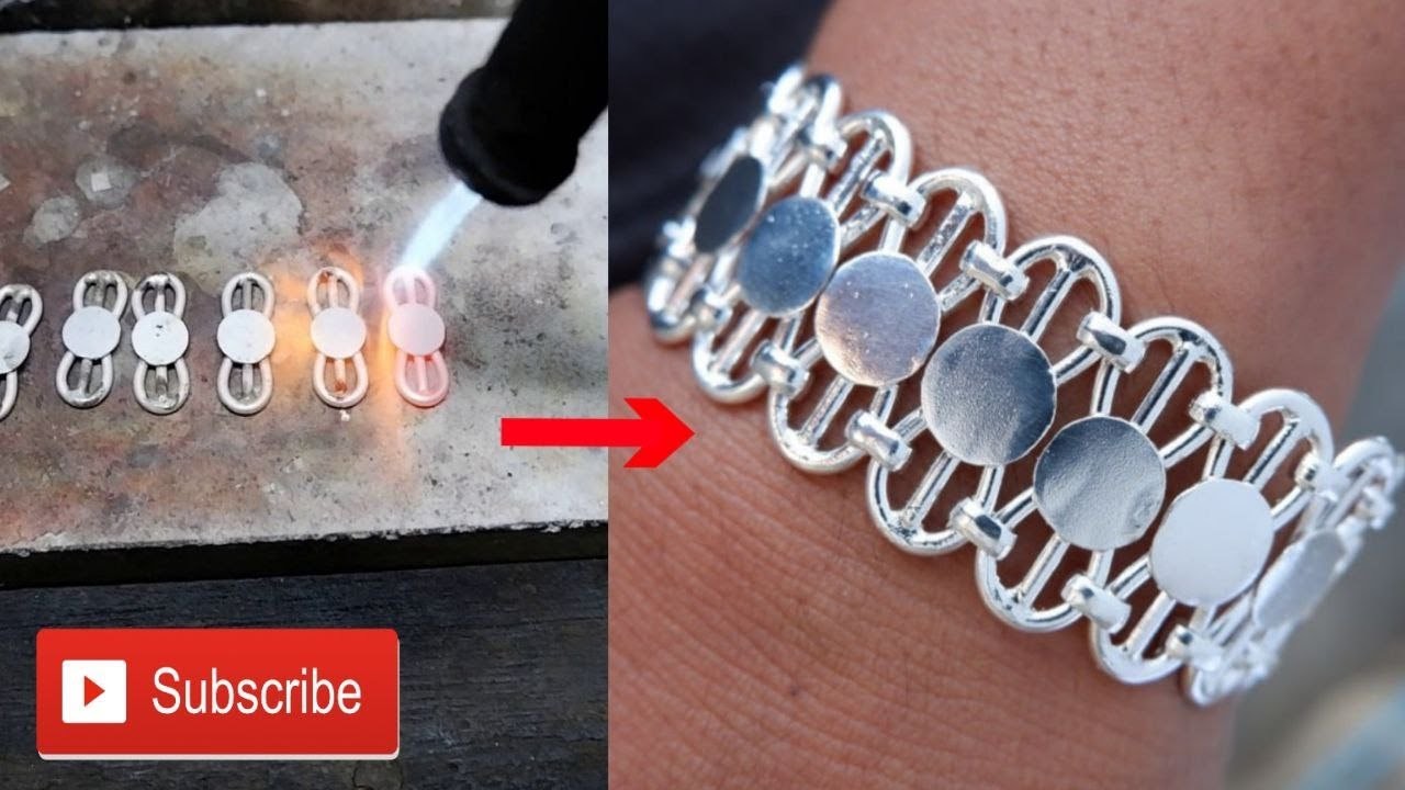 The process of making a silver bracelet [Handmade jewelry] PICH Jewelry