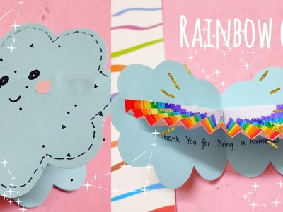 Valentine's Day Craft #04 | Cute Rainbow Love Card | DIY Valentine's Day Card ‎@DIYwithMinnie