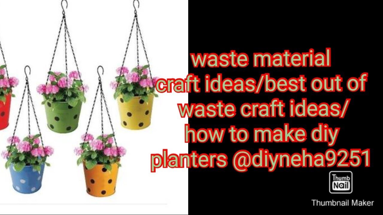 Waste material craft ideas.best out of waste craft ideas.how to make diy planters @diyneha9251