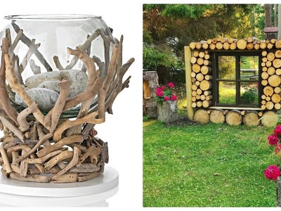 111+ Creative ideas from trunks, driftwood and branches for home and garden decor