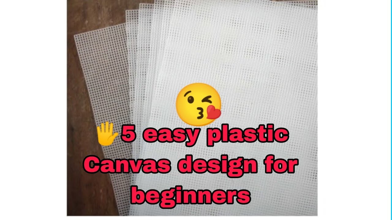 5 easy plastic Canvas designs for beginners.aasan pankhe ki design ka tarika.genius ideas
