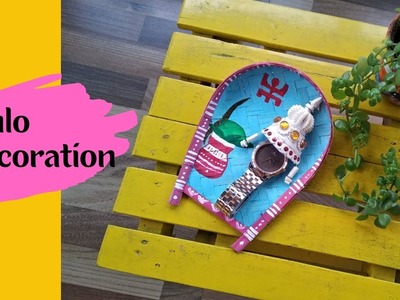 Bengali wedding Kulo Design - Part 2 | Kulo Painting | Diy Bamboo Tray | DIY Craft | Tilted Cup