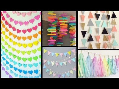 Birthday Decoration Ideas at home Easy | Birthday party decoration from paper |paper craft for party